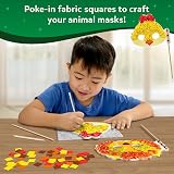 Skillmatics Poke-in Art Animal Masks Mess-Free Craft Kit view 3