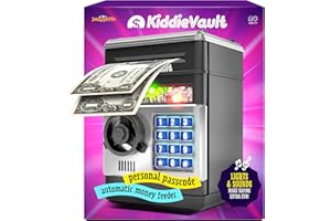 Piggy Bank for Kids - Electronic Money Saving Box w/Code- ATM Safe - Toy Coin Bank - Boys Toys for Age 3, 4, 5, 6, 7, 8, 9 - 