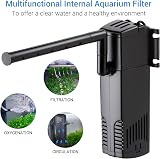 NICREW Internal Aquarium Filter 60-150L Small Tank Black view 3