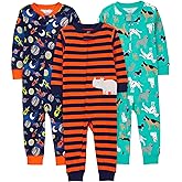 Simple Joys by Carter's baby-boys 3-pack Snug Fit Footless Cotton Pajamas