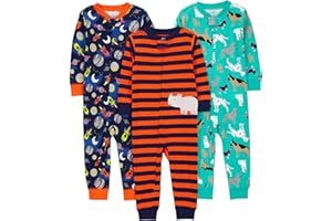 Simple Joys by Carter's Baby-Boys 3-Pack Snug Fit Footless Cotton PajamasPajama Set