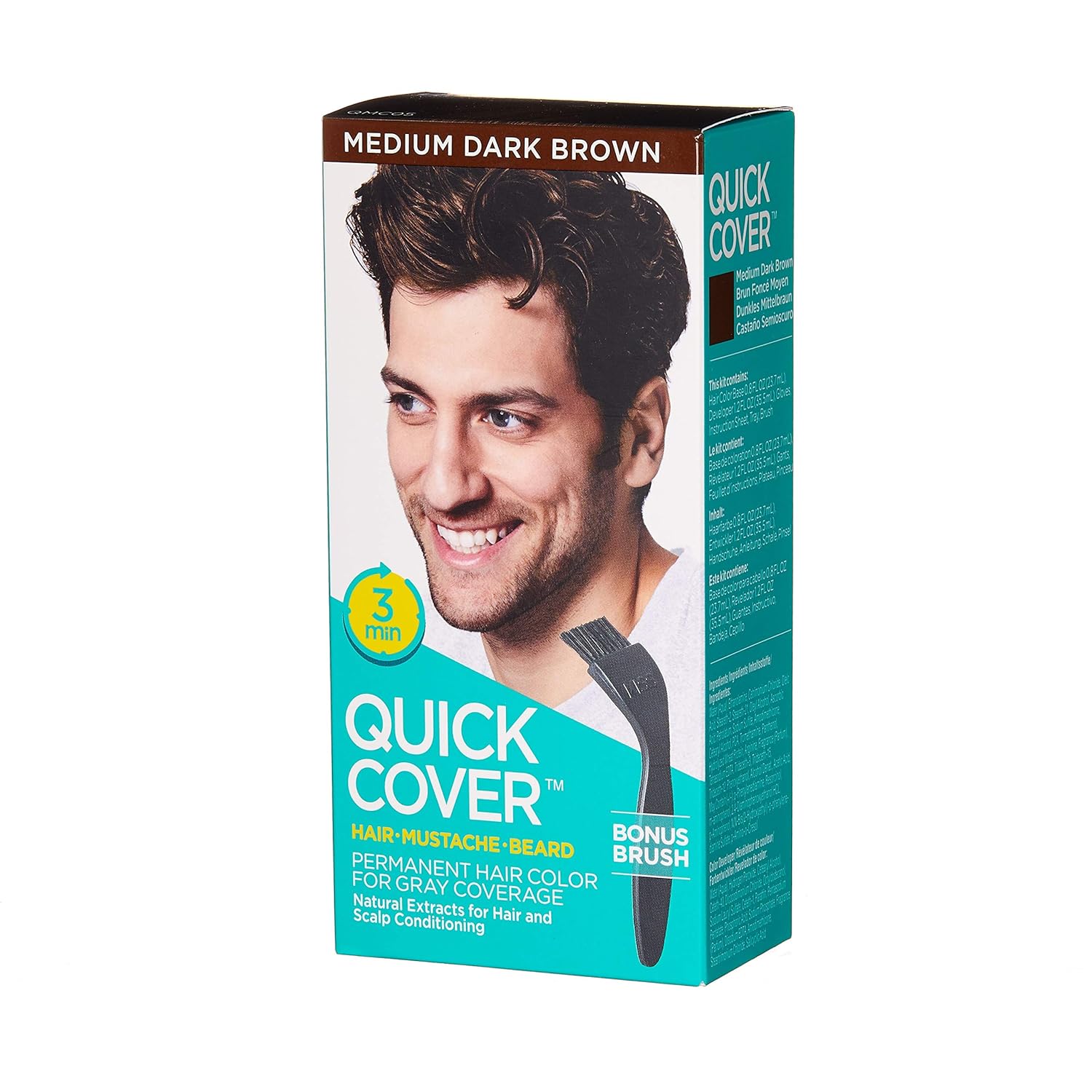 Amazon Com Kiss Quick Cover For Men Permanent Hair Color