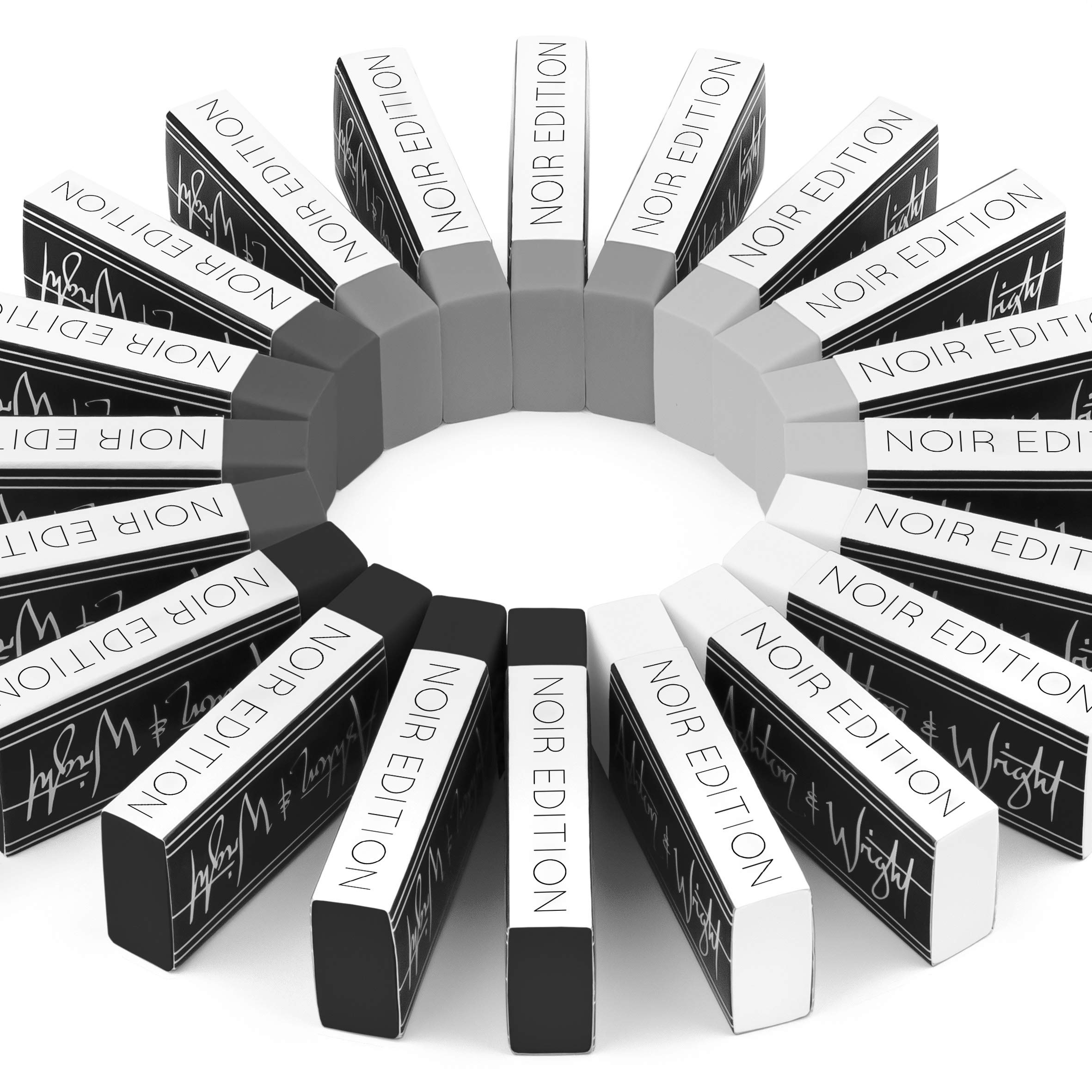 Ashton and Wright - Classic Eraser - Latex Free Plastic Rubber - Pack of 20 Grey Tones