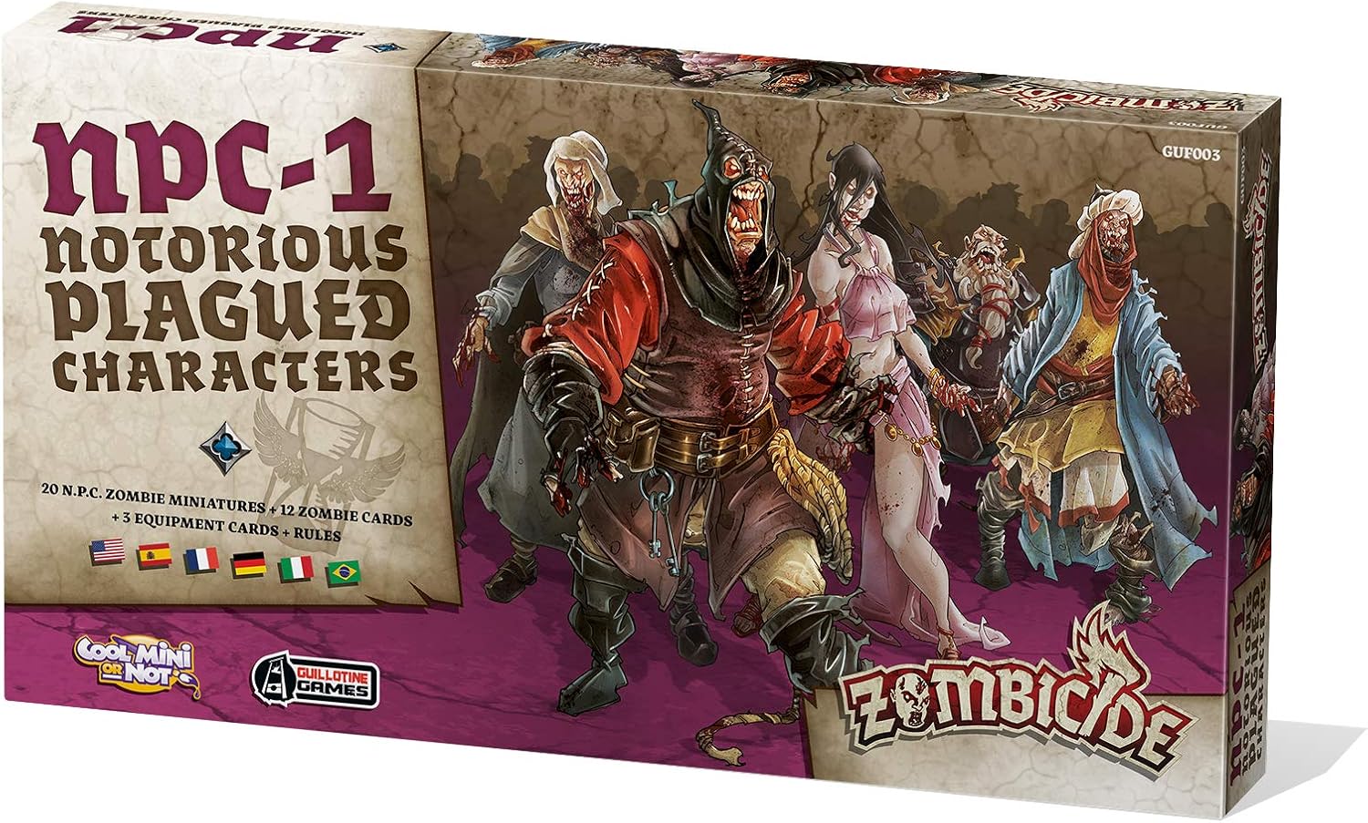 Zombicide Black Plague Notorious Plagued Characters 1 (Edge
