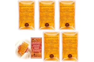 Heat Pack, Reusable Hand Warmers Click Pouch Gel - Long Lasting Warmth for Camping, Outdoor - Boil Click Heat Pocket Warmer.