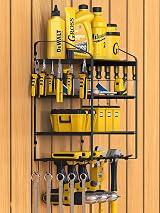 Mutool Power Tool Organizer Wall Mount 3 Tier 4 Holders Drill Rack view 4