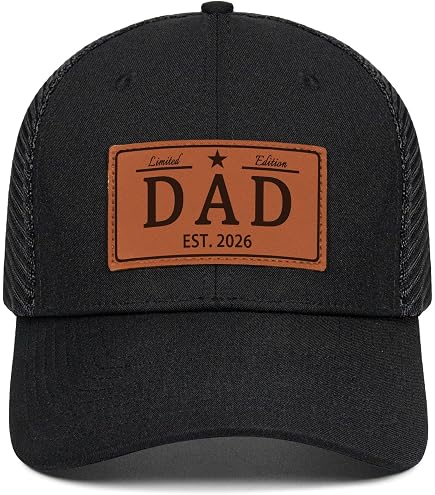 Dad 2027 Parents 2027 Dad est 2027 Adjustable Printed Baseball Hat