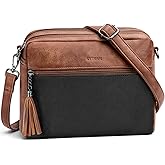 SYTRAH Crossbody Bags for Women, Lightweight Medium Crossbody Purse, Soft Leather Purses for Women Shoulder Handbags