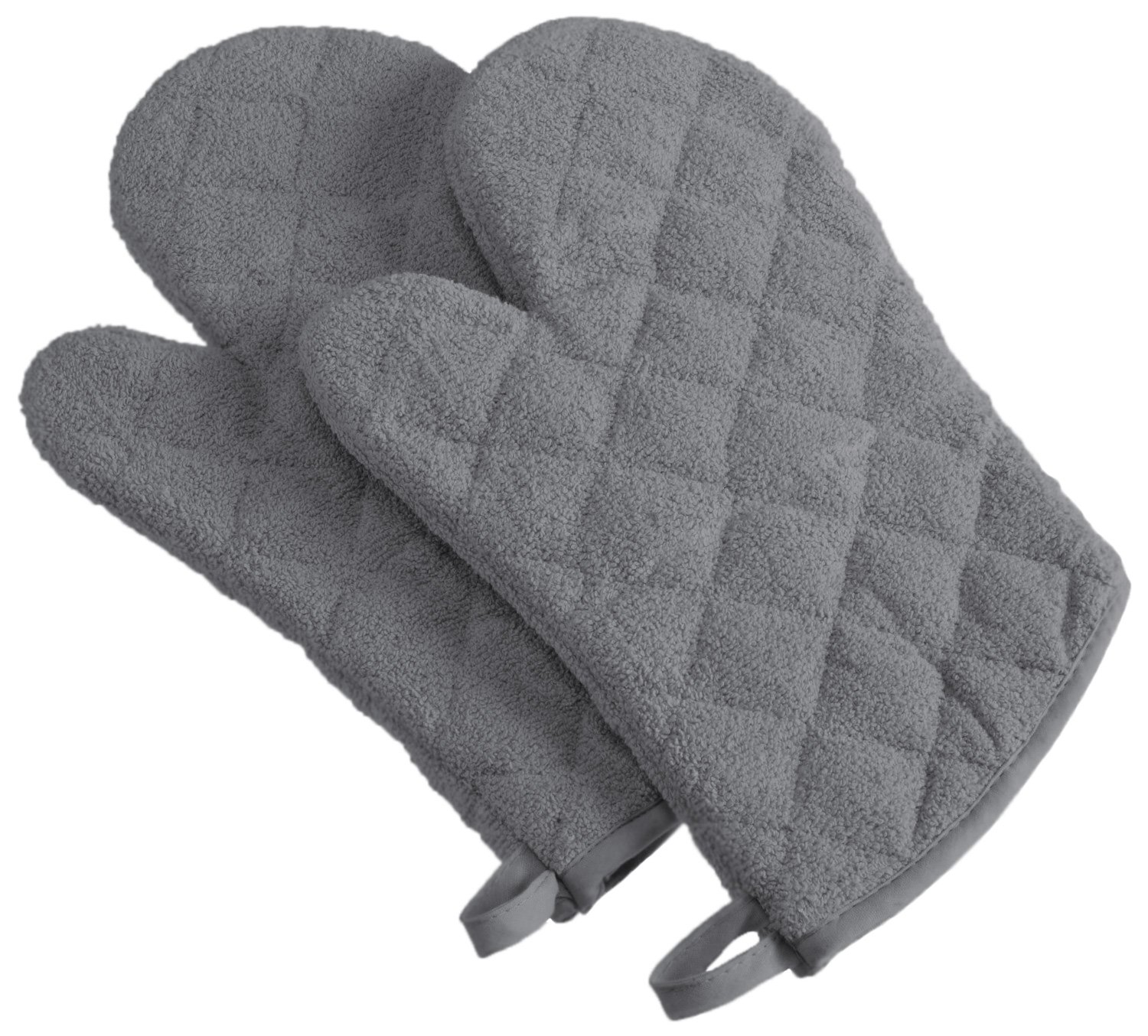 DII 100% Cotton Quilted, Gray, Oven Mitt