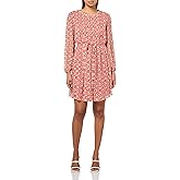 Tommy Hilfiger Womens Balloon Sleeve Pleated Front Tie Waist Mini Dress