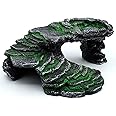 Junniu Reptile Hide Cave Turtle Basking Platforms Shale Scape Step Ledge Ramps 9.5in Rock for Aquarium Bearded Dragon Chameleon Tortoise Lizards Amphibians...