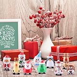 FEPITO 12 Pcs Christmas Wind Up Toys Snowman Reindeer Kids Party Bag Stocking view 3
