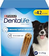 Dentalife Medium Dental Chicken Dog Chews 42 Sticks Pack of 2