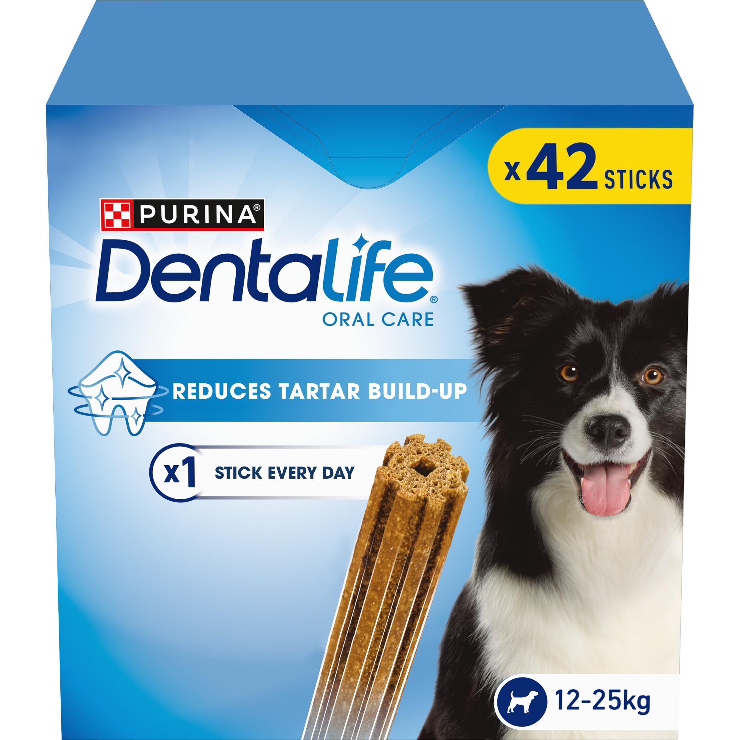 DENTALIFE Medium Dental Chicken Dog Chews 42 Sticks (Pack of 2)