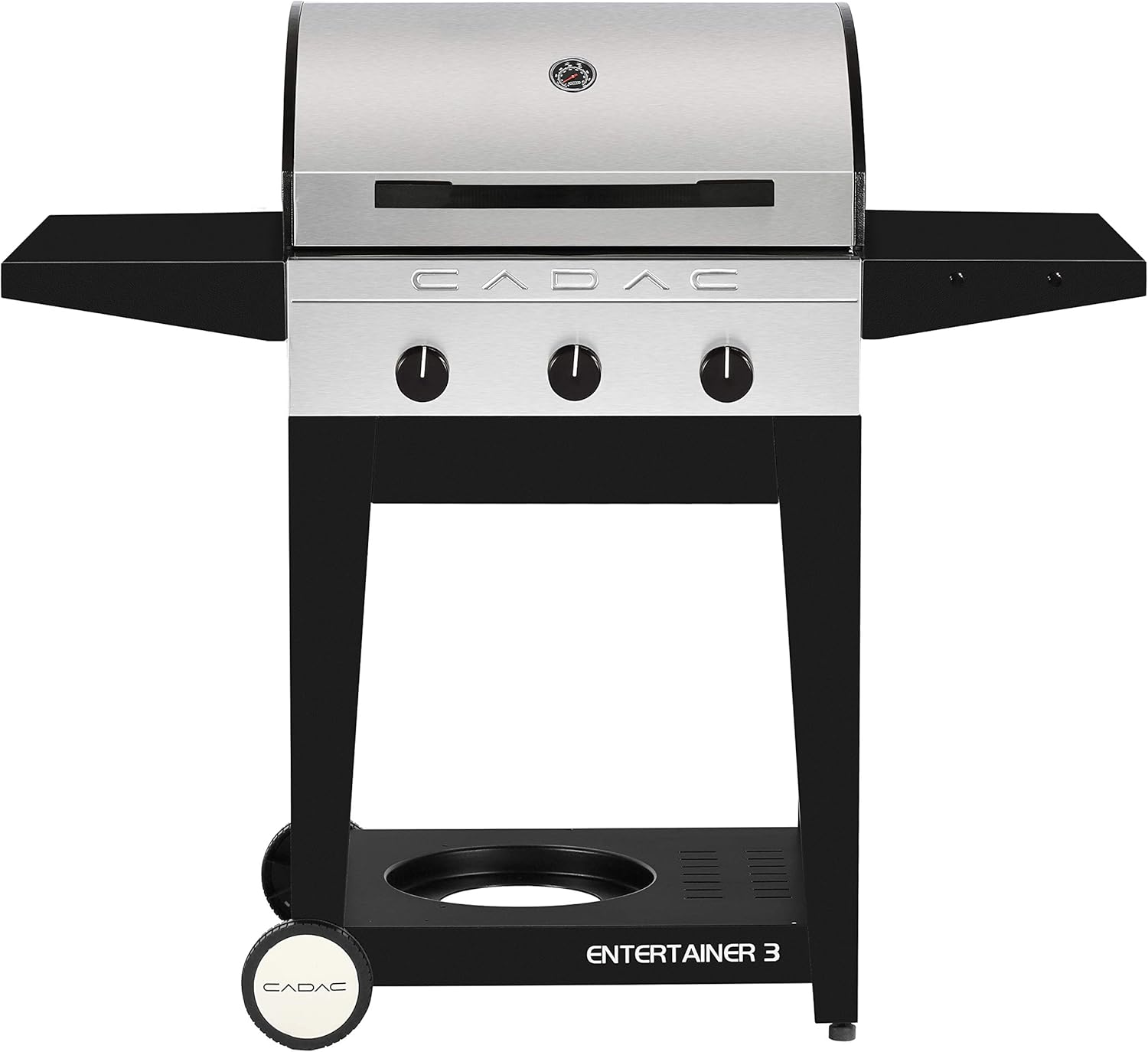 review Cadac 98250-31G01-US Entertainer 3 Propane Gas BBQ Grill with 3 Burners, Stainless Steel & Burner Cover for Entertainer 3 and Meridian 3 Grills