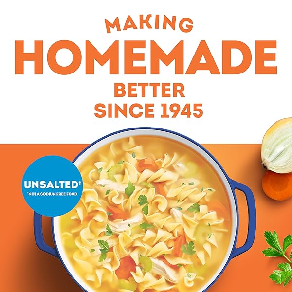 SWANSON S UNSALTED CHICKEN BROTH, 32 OZ CARTON