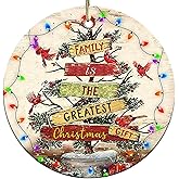 Sportyzen 2025 Christmas Ornament - Cardinal is The Greatest Ceramic Ornament – Celebrating Family This Christmas Ornament, Gift for Family, Friends