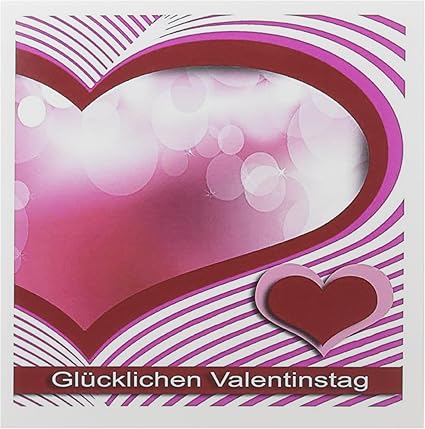 Amazon Co Jp ビバリーターナー ドイツ語でバレンタインデザイン Happy Valentines Day Hearts And Bubbles グリーティングカード Set Of 6 Greeting Cards Office Products