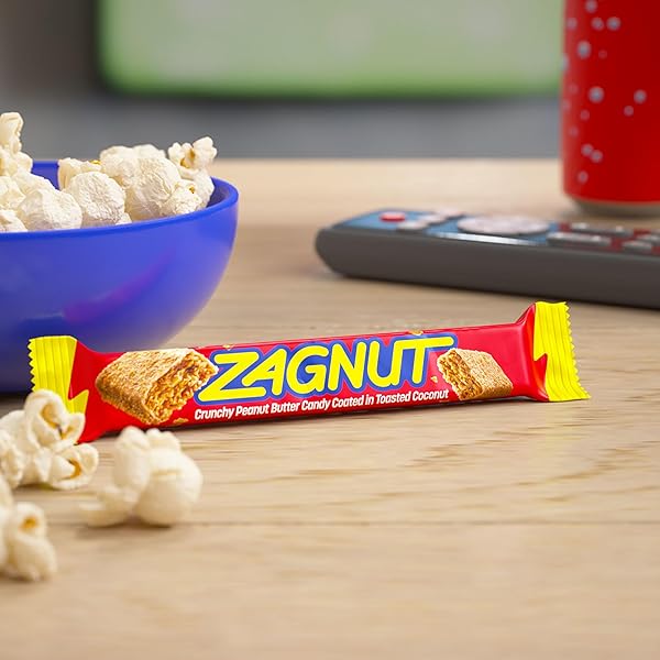 ZAGNUT CRUNCHY PEANUT BUTTER WITH TOASTED COCONUT CANDY BARS, 1.51 OZ (18 COUNT)