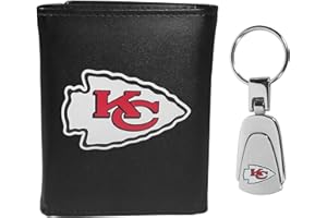 Siskiyou Sports NFL unisex Tri-fold Wallet & Steel Key Chain