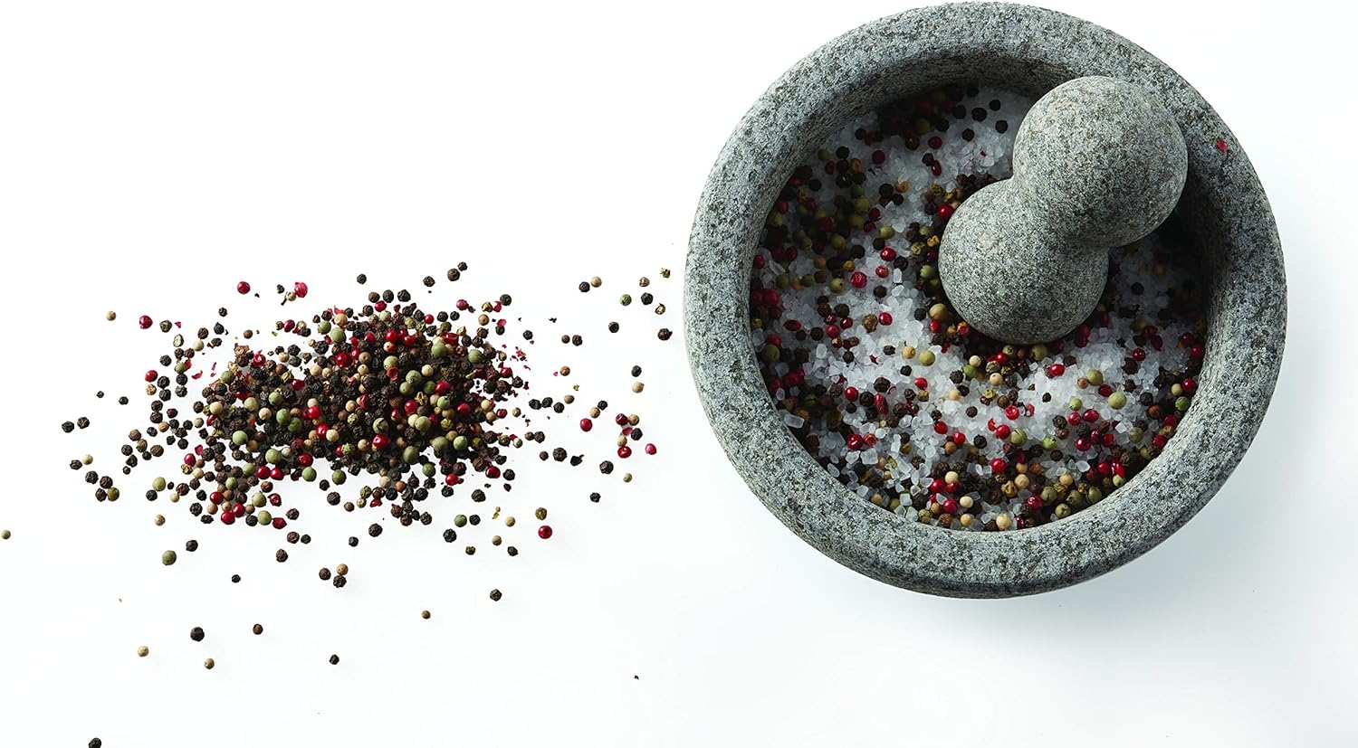 Vasconia 4-Cup Granite Molcajete Mortar and Pestle: Kitchen & Dining