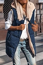 PRETTYGARDEN Womens 2024 Fall Reversible Vests