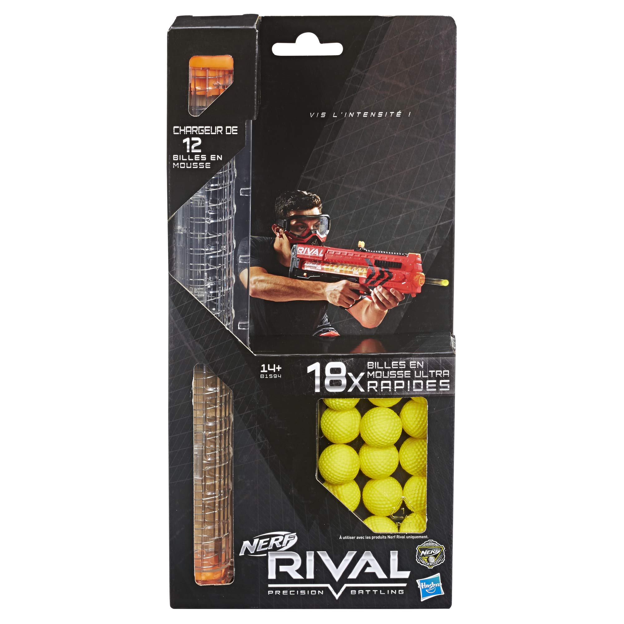 Nerf Rival Charger and Pack of 18 Official Rival Foam Balls