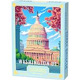 Boardwalk Puzzles Washington D.C., Featherlight Unique Playing Cards, Fun Themed Deck for Home and Travel