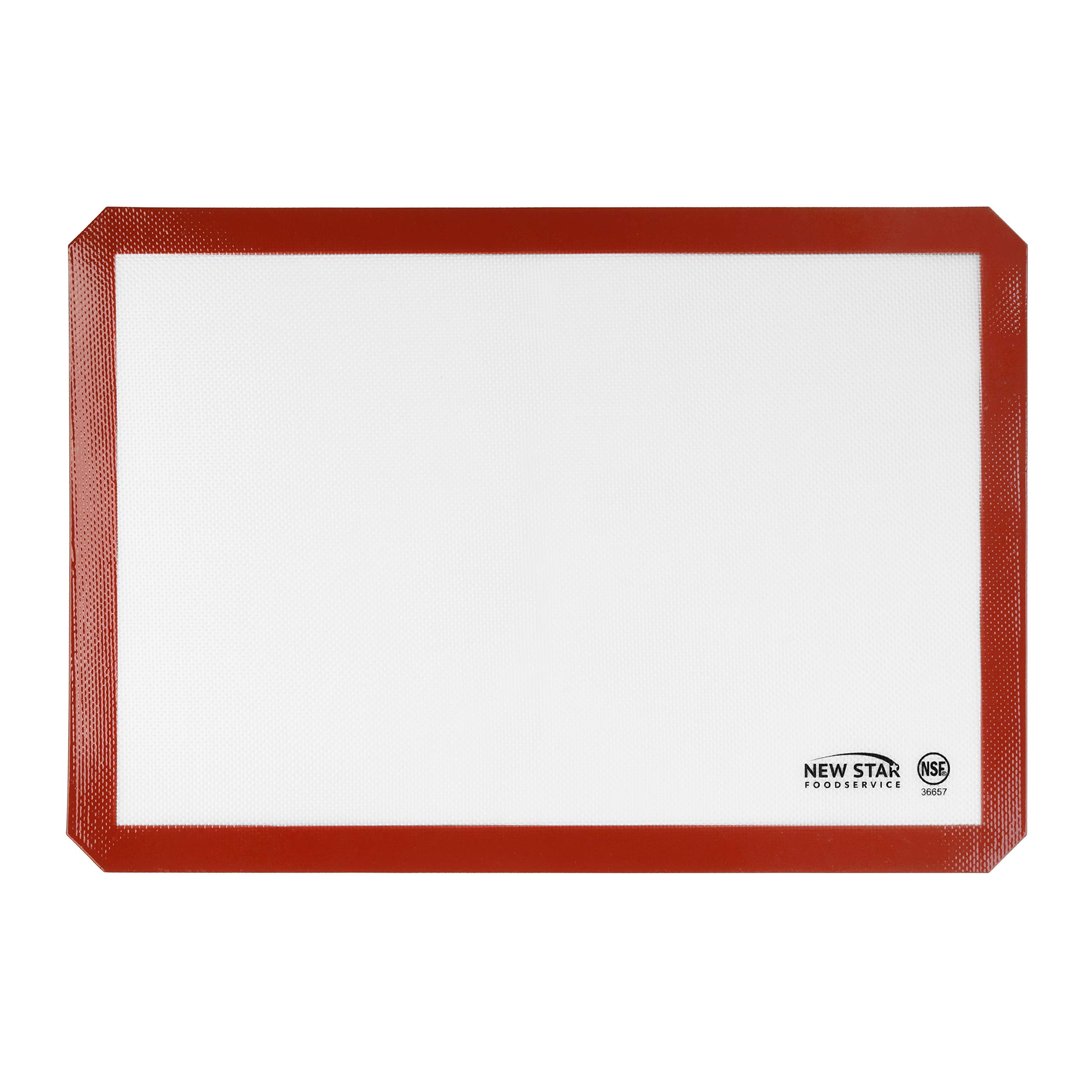 New Star Foodservice 36657 Commercial Grade Silicone Baking Mat Non Stick Pan Liner, 14 x 20 inch (Two-Thirds Size)
