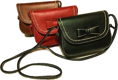 Amazon Pica Ru ミニショルダーバッグ 軽くて小さい リボンがかわいい 斜め掛け レッド Pica Ru ショルダー バッグ