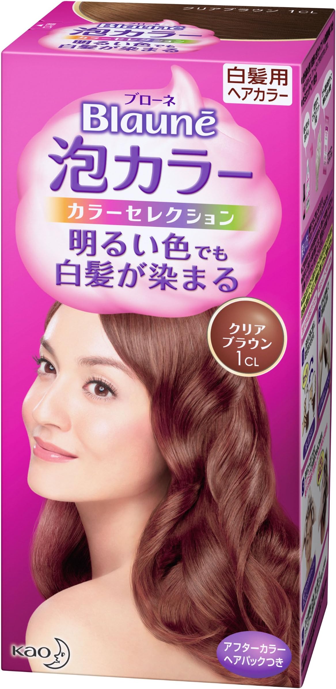 Kao Blaune Bubble Hair Color Color Selection 1CL Clear Brown (Japan Import)