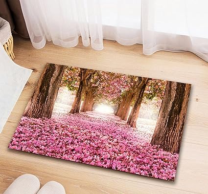 STOP N SHOPP 3D Printed Non-Slip Door Mat Set - 16 x 24 Inch 40 * 60 cm, Multicolour