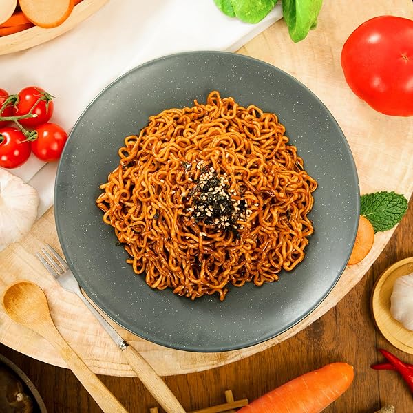 BAIXIANG KOREAN HOT FLAVOR RAMEN, SPICY HOT FLAVOR INSTANT NOODLE, SUITABLE FOR SPICY FOOD LOVER, PACK OF 5