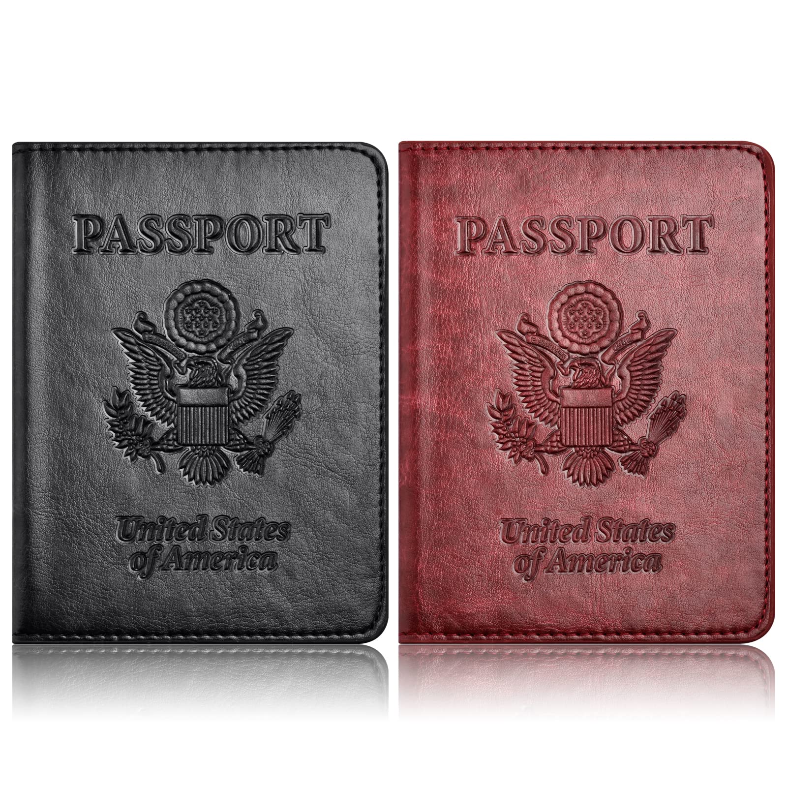 Photo 1 of Eoehro 2Pack Passport Holder Wallet Cover Case, Travel Essentials for Women and Men