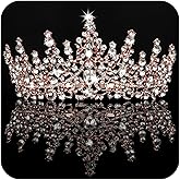COCIDE Tiara and Crown for Women Crystal Queen Crown Rhinestone Tiara for Girl Bride Wedding Hair Accessories for Bridal Birthday Party Prom for Halloween Cos-play Costume Christmas