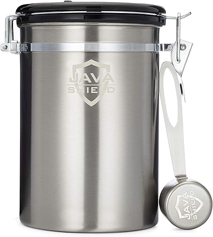 Amazon Java Shield コーヒーキャニスター シルバー Java Shield By Kitchen Silver 保存容器 通販