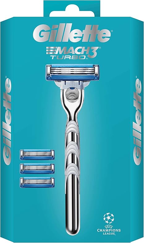 Gillette Mach3 Turbo – Cuchilla de afeitar para hombres Plus 3 ...