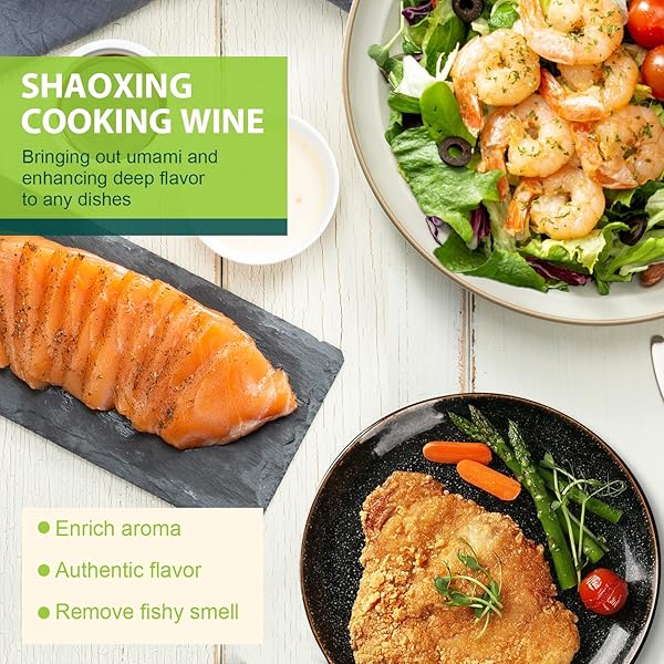 SOEOS SHAOXING WINE, SHAOXING RICE WINE, CHINESE COOKING WINE, RICE COOKING WINE, SHAOXING WINE CHINESE COOKING WINE, SHAO HSING RICE WINE, 21.64 FL OZ (640ML),1 PACK, REGULAR COOKING WINE