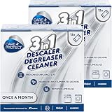 CARE + PROTECT 3 IN 1 Washing Machine Dishwasher Cleaner 24 Month Maxi Pack