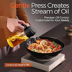 YRRAMATE 16oz/470ml Glass Olive Oil Sprayer for