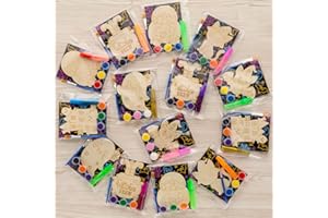 GOGREENWOVEN 24 PCS Halloween Party Favors for Kids – DIY Halloween Crafts Painting Kit with Cards – Non-Candy Trick or Treat Gifts, Classroom Prizes & Goodie Bag Fillers for Ages 4-8