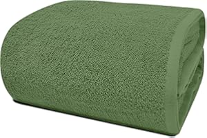 RIVERSIDE Pack of 1 Jumbo Bath Sheet 40 x 80 Inches - Extra Large Bath Towel, Super Soft & Highly Absorbent, 100% Cotton Quick Dry, Perfect to Wrap Yourself in - Sage Green