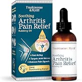 Frankincense &amp; Myrrh Arthritis Pain Relief Rubbing Oil, Dr Recommended 2 oz | Penetrating menthol + 9 essential oils. Ease joint, back, knee, shoulder &amp; muscle pain to reduce inflammation. Fast Relief.