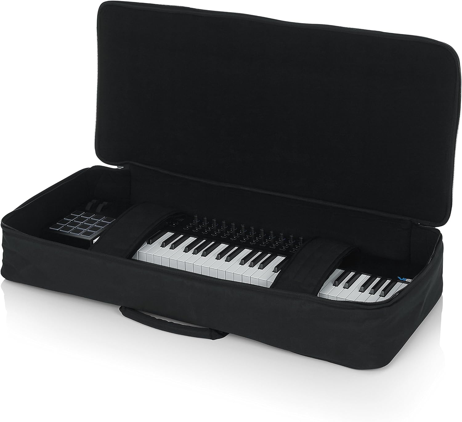 Gator GKB-61 Padded Gig Bag For 61-Note Keyboards, Black, 61 keys - Image 3