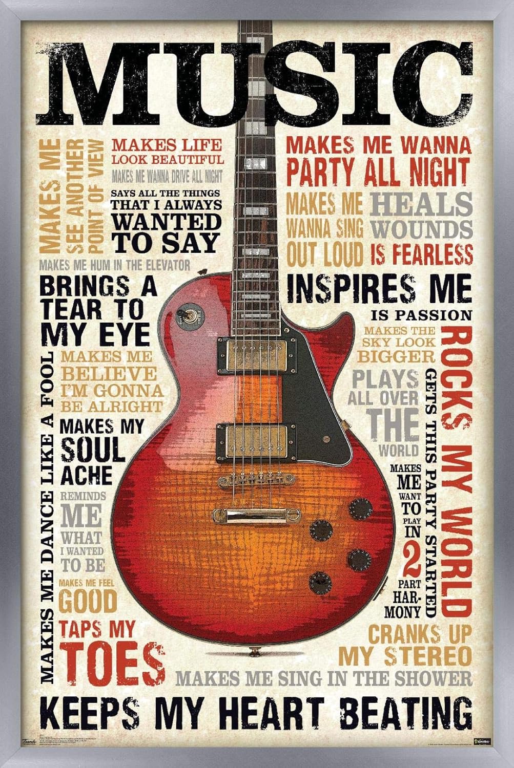 Amazon Com Trends International Music Inspires Me Wall Poster