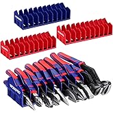 WORKPRO 4-Pack Plier Organizer Rack, 40-Slot Tool Organizer and Storage | Large Capacity Plier Holder, Non-Slip Rubber Base, High-Strength Plastic, Extendable Tool Box Organizer, Pliers Not Included
