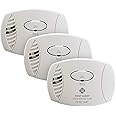 FIRST ALERT Plug-In Carbon Monoxide Detector, 3 Count (Pack of 1), CO600 , White, 6.75 x 6.9 x 9 inches