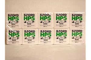 Ilford HP5 Plus 400, 35mm Black and White Print Film, 24 Exp, 10 PACK