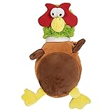 goDog Action Plush Pheasant Animated Squeaky Dog