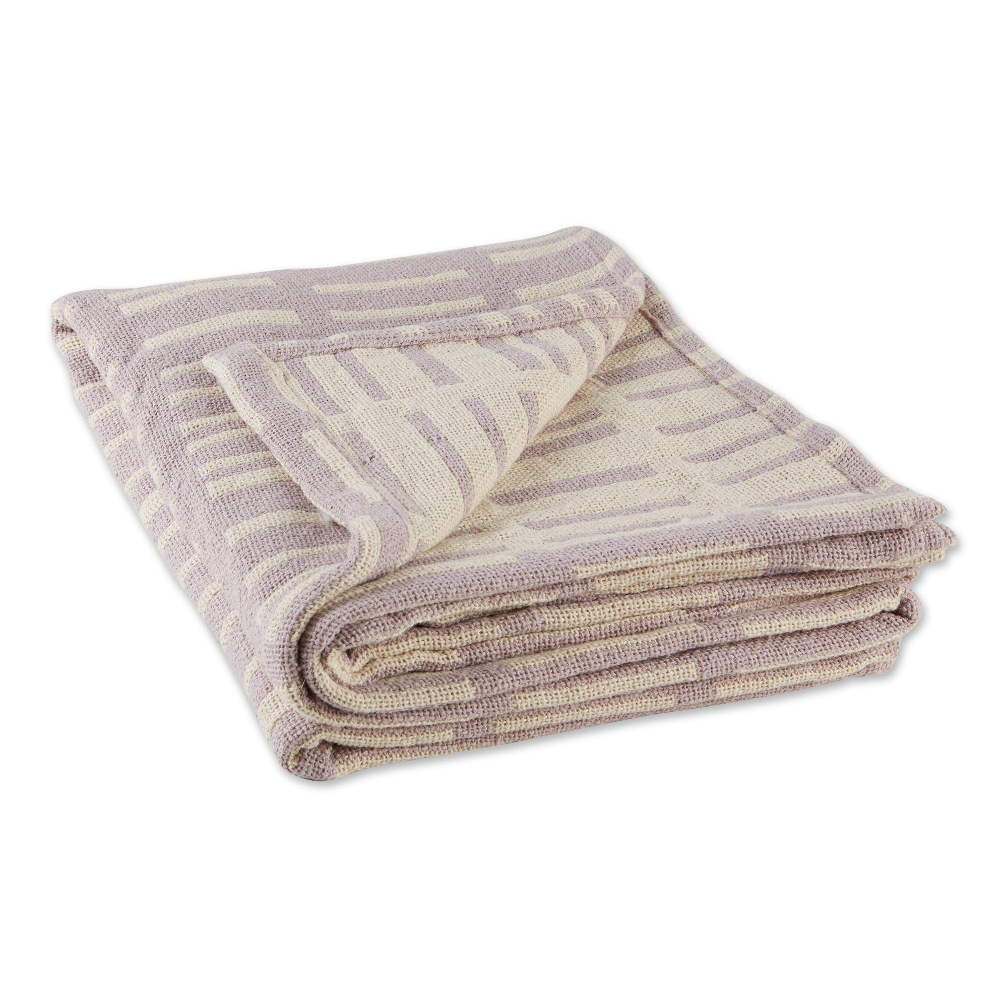 DII Cotton Throw Blanket, Dusty Lilac, 50x60